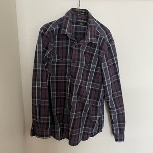 XL Purple Eddie Bauer Flannel L/S